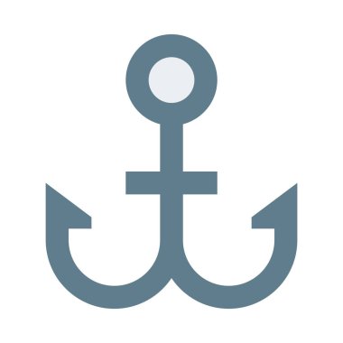 deniz çapası, minimalist vektör çizimi