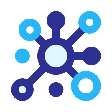 Virüs türü, minimalist vektör çizimi