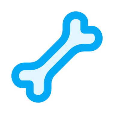 Mavi kemik, vektör minimalist illüstrasyon