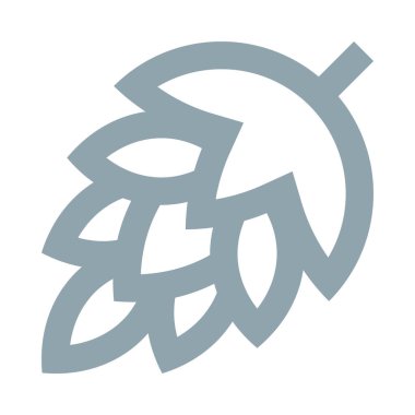 Çam ağacı konisi, vektör minimalist illüstrasyon