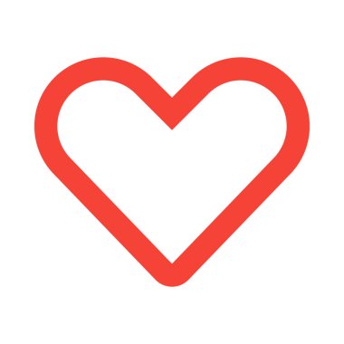 Kalp, minimalist vektör çizimi