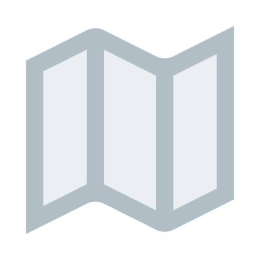 Harita, minimalist vektör illüstrasyonu