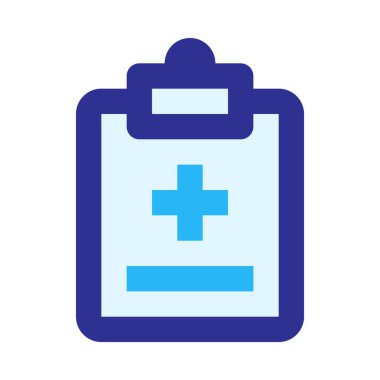 Tıbbi kayıt, hasta listesi, minimalist vektör çizimi