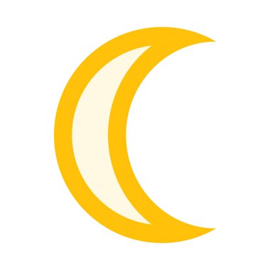 Ay, minimalist vektör çizimi