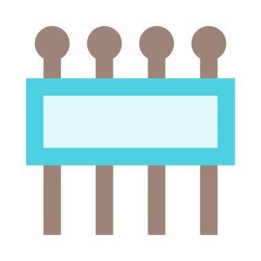 Dikiş, dikiş, iğne, basit simge, vektör illüstrasyonu 