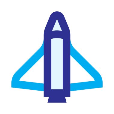 Mekik, uzay, basit simge, vektör illüstrasyonu