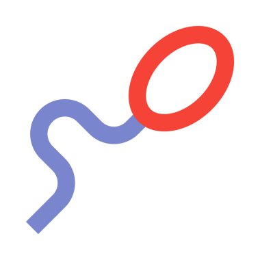 Sperm, basit simge, vektör illüstrasyonu