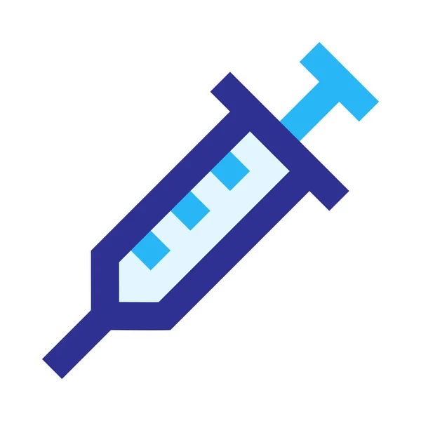 Syringe Injection Simple Icon Vector Illustration — 스톡 벡터