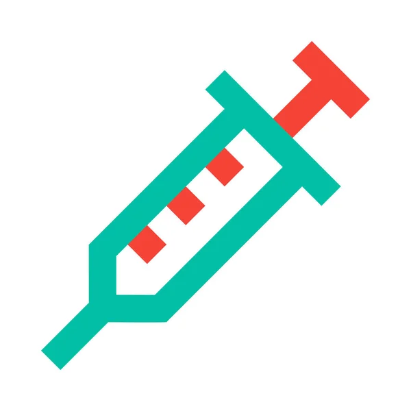 Spritze Injektion Einfaches Symbol Vektorillustration — Stockvektor