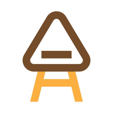 Koltuk, sandalye, basit simge, vektör illüstrasyonu