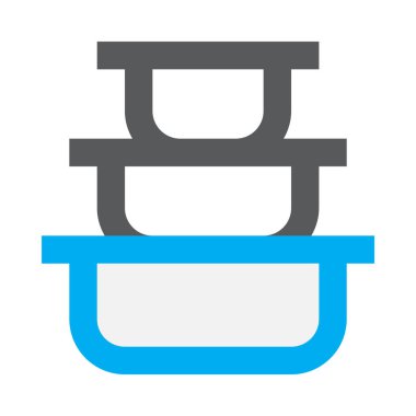 Havzalar, basit simge, vektör illüstrasyonu