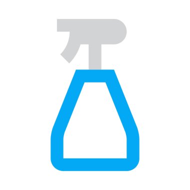 Temizlik, sprey, basit simge, vektör illüstrasyonu