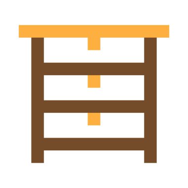 Klozet, basit simge, vektör illüstrasyonu