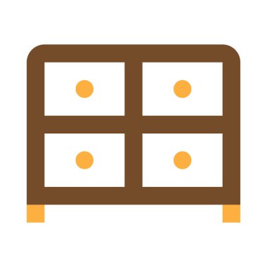 Klozet, basit simge, vektör illüstrasyonu