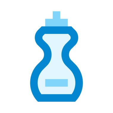 Deterjan, temizlik, basit simge, vektör illüstrasyonu