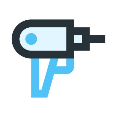 Matkap, tornavida, basit simge, vektör illüstrasyonu