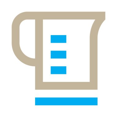 Elektrik ısıtıcısı, basit simge, vektör illüstrasyonu