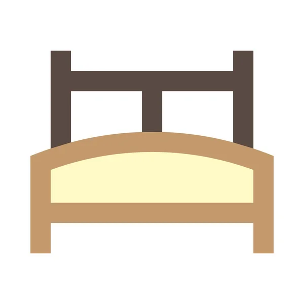 Bed Simple Icon Vector Illustration — 스톡 벡터