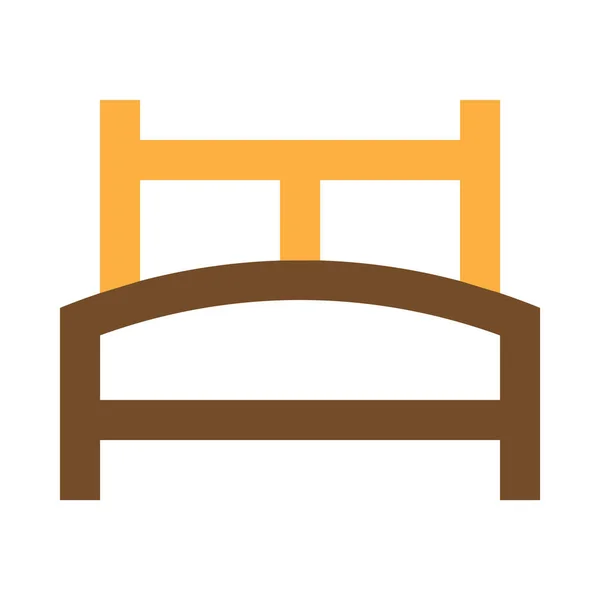 Bed Simple Icon Vector Illustration — 스톡 벡터