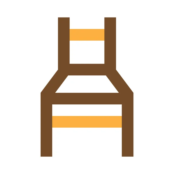 Stuhl Einfaches Symbol Vektorillustration — Stockvektor