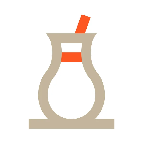 Cocktail Getränk Einfaches Symbol Vektorillustration — Stockvektor