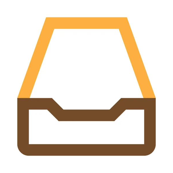 Schublade Einfaches Symbol Vektorillustration — Stockvektor