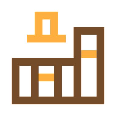 Mutfak içi, beyazın minimalist vektör çizimi