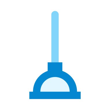 Pompa, beyaz üzerine minimalist vektör çizimi