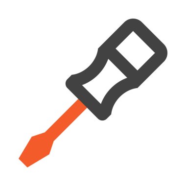 tornavida, beyaz üzerinde minimalist vektör çizimi