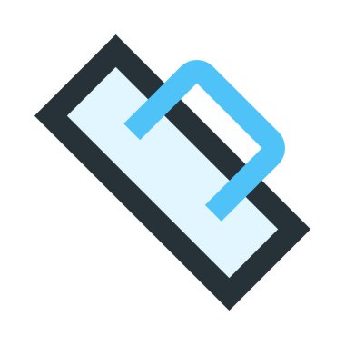 Duvar spatulası, beyaz üzerine minimalist vektör çizimi