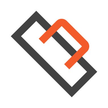 Duvar spatulası, beyaz üzerine minimalist vektör çizimi