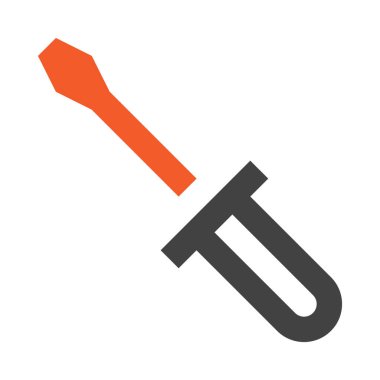 Tornavida, vektör minimalistik beyazı çizimi