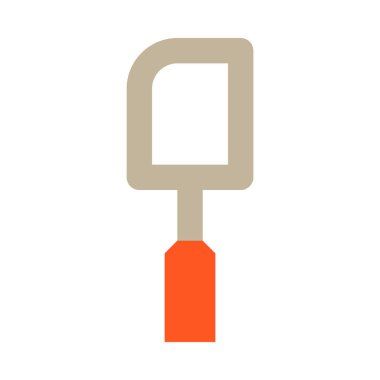 Spatula, beyazı en aza indirgeyen vektör çizimi