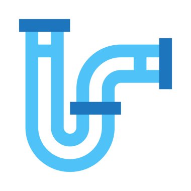 su boruları, minimalist vektör çizimi