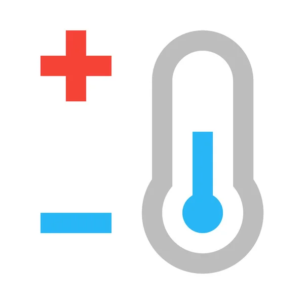 Termometer Som Visar Kall Temperatur Vektorillustration — Stock vektor