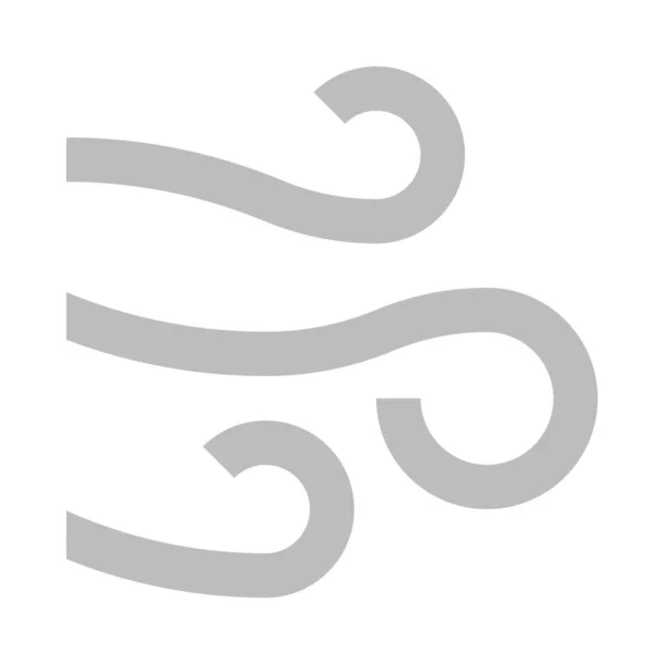 Вітровий Логотип Векторна Мінімалістична Ілюстрація — стоковий вектор