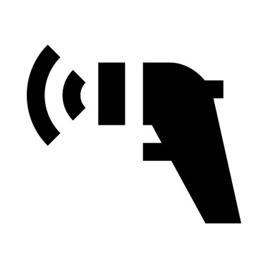 Vücut sıcaklığı simgesi, basitçe vektör çizimi