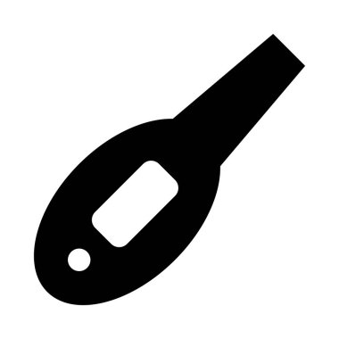 Vücut sıcaklığı simgesi, basitçe vektör çizimi