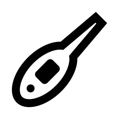 Vücut sıcaklığı simgesi, basitçe vektör çizimi