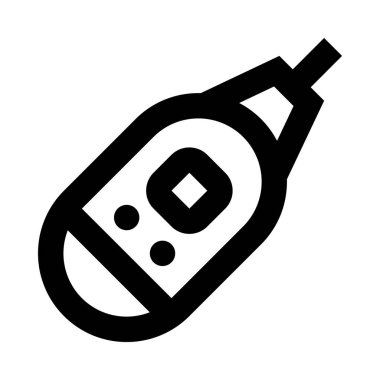 Vücut sıcaklığı simgesi, basitçe vektör çizimi