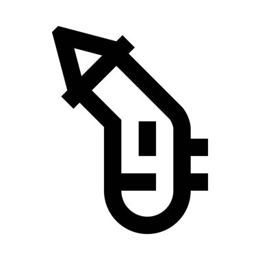 Vücut sıcaklığı simgesi, basitçe vektör çizimi