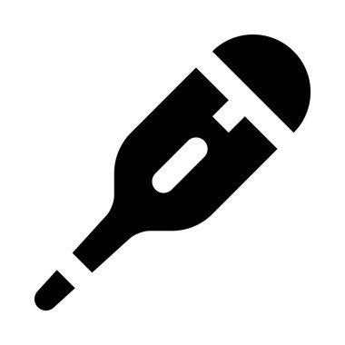 Vücut sıcaklığı simgesi, basitçe vektör çizimi