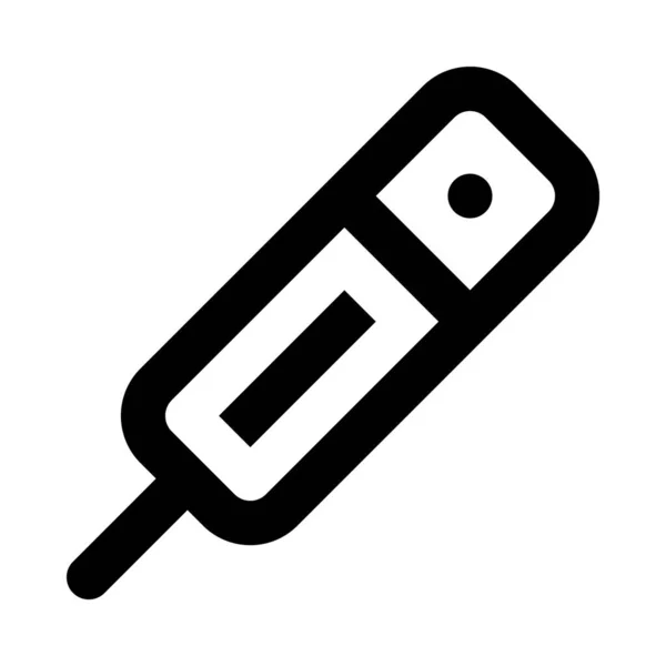 Körpertemperatur Symbol Einfach Vektor Illustration — Stockvektor