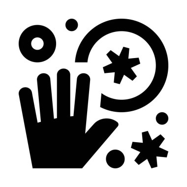 El yıkama, enfeksiyon, basit bir vektör çizimi 