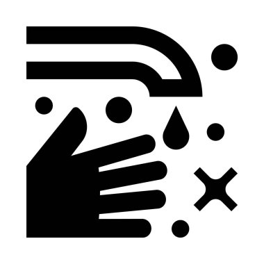 Suda el yıkama, basitçe vektör çizimi 