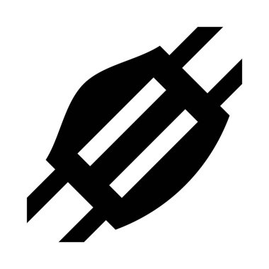 Tıbbi yüz maskesi, basitçe vektör çizimi 