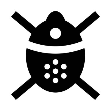 Tıbbi yüz maskesi, basitçe vektör çizimi 