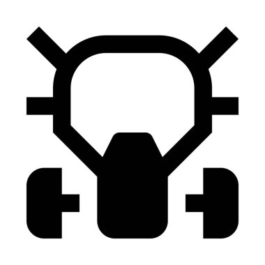 solunum cihazı, güvenlik camı, basitçe vektör çizimi 