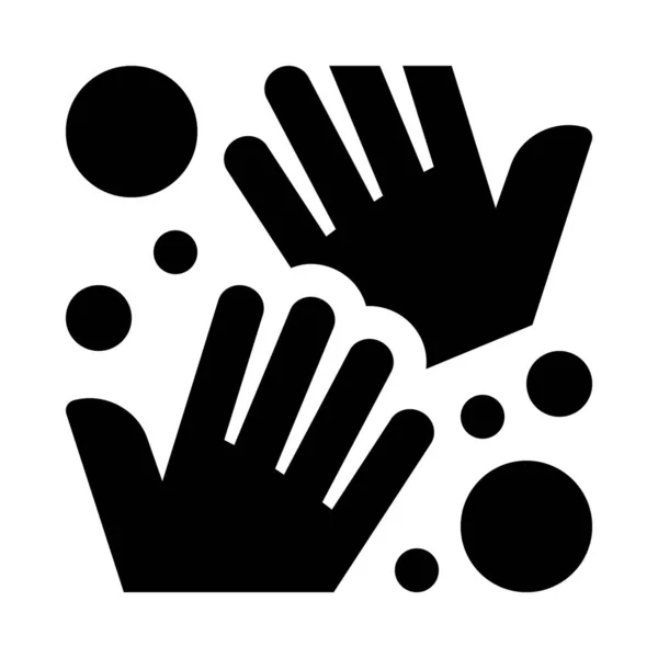 Händewaschen Einfach Vektorillustration — Stockvektor