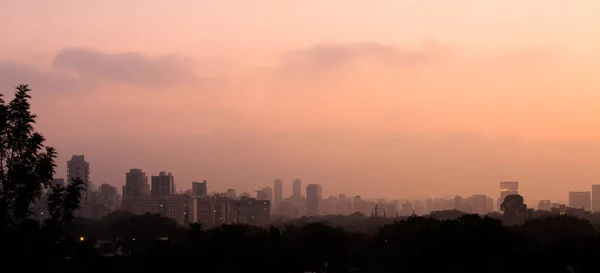 São Paulo por do sol — Fotografia de Stock